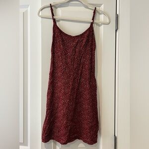 Brandy Melville red floral mini dress